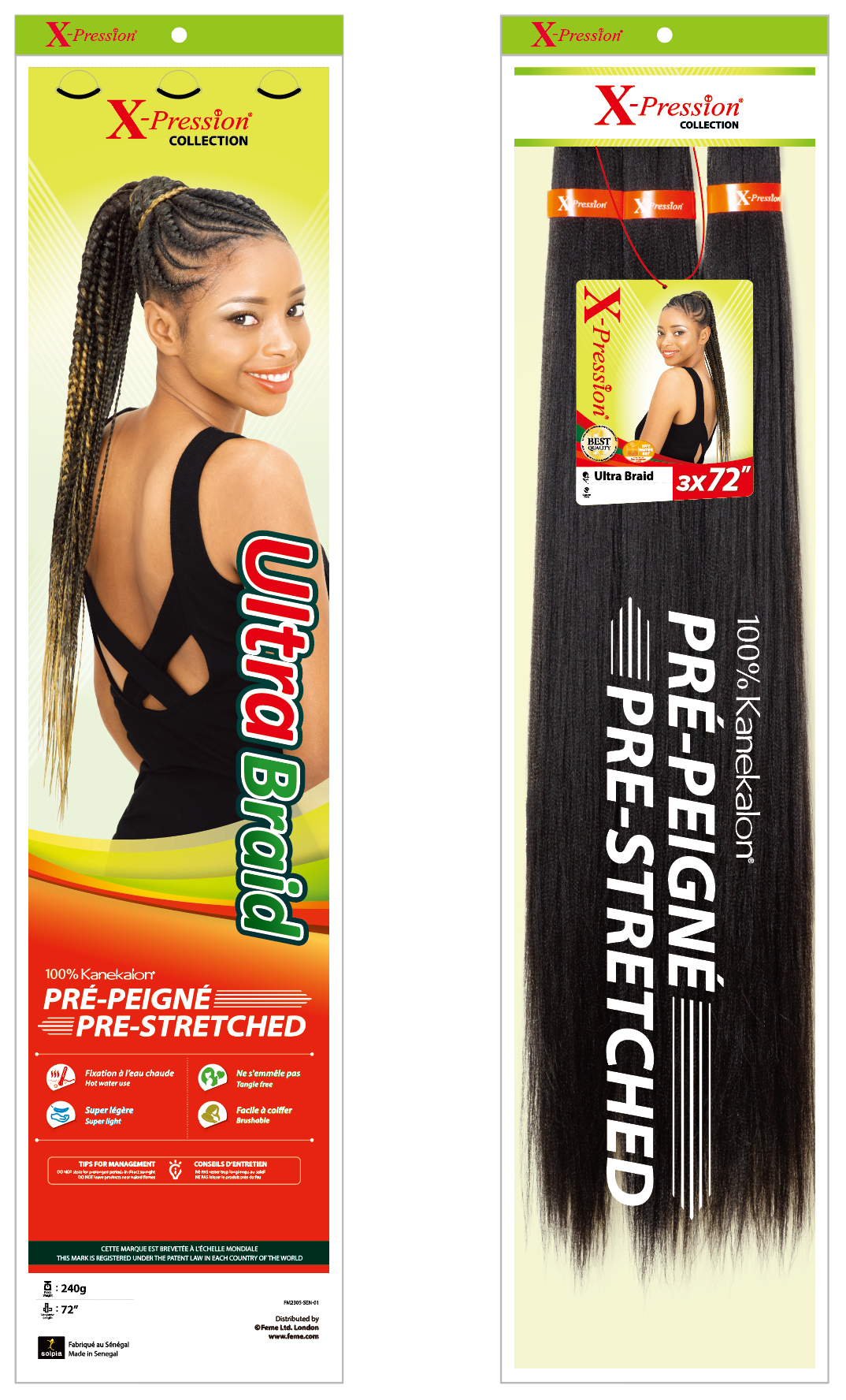 X-Pression - Pre-Stretched 3x 72"( COL 1, 1B,2,4,27,30,613)