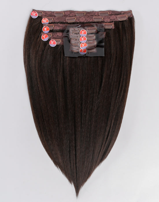 Clip in hair extensions clearance kinky straight