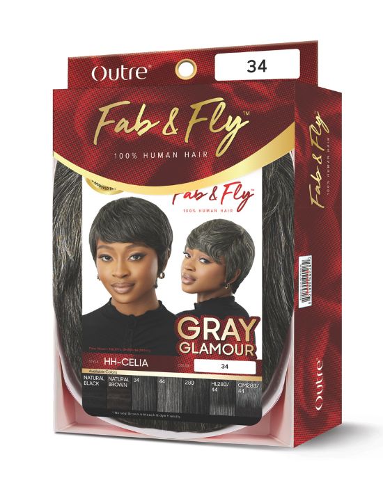 Fab & Fly Celia human hair wig packaging