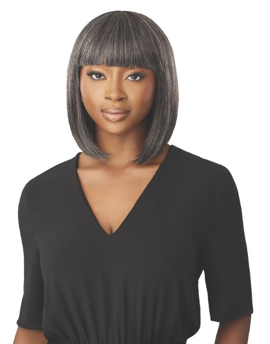 Fab & Fly Deria human hair bob wig front view