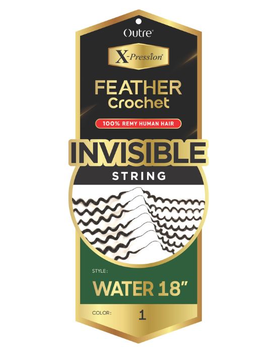 X-Pression Remi Feather Crochet - Water