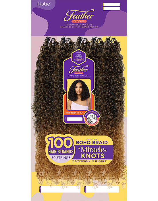 Outre Purple Pack Brazilian - Feather Crochet Type 4 Frappe
