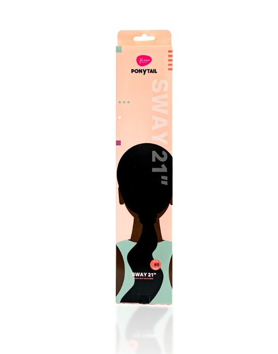 The Feme Collection Sway Ponytail packaging