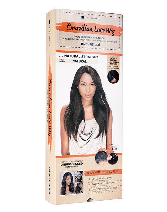 Bare & Natural | Brazilian Hair Lace Wig | Natural Straight | Packaging
